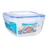 Tupper de 1,500 L de plástico cuadrado