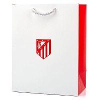 Bolsa regalo de 23 x 18 x 10 cm de Atlético de Madrid blanca