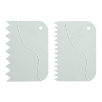 Espátula decorativa dentada de 12 x 8,5 cm - Decora - 2 unidades