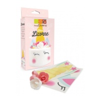 Oblea comestible de Unicornio - Scrapcooking - 12 piezas