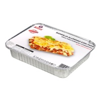 Envase de 22,5 x 16,7 x 5 cm desechable rectangular con tapa - 5 unidades
