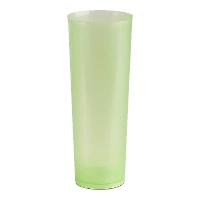 Vasos de 300 ml de plástico de colores de tubo - 6 unidades