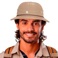 Casco de explorador beige