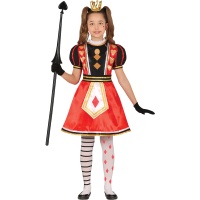 Disfraz de reina de rombos para niña