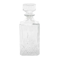 Botella de 1 L de cristal grabado