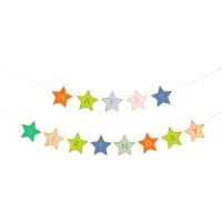 Guirnalda de Happy Birthday de estrellas de 3,00 m