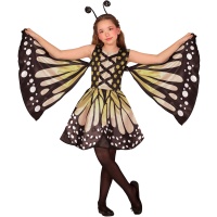 Disfraz de mariposa verde para niña