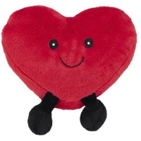 Peluche de corazón rojo