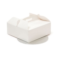 Caja de 31 x 31 x 12 cm para tarta con base redonda