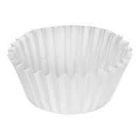 Cápsulas para bombón de 2,3 cm blancas - 100 unidades