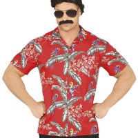 Camisa hawaiana loros para adulto