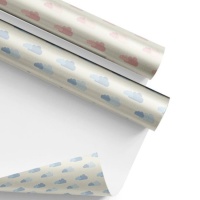 Papel de regalo de nubes de 2 x 0,70 m - 1 unidad