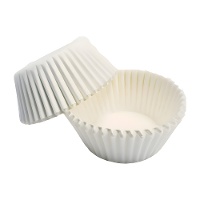 Cápsulas para cupcakes de 5 cm blancas - PME - 60 unidades