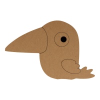 Silueta MDF de cuervo de 25 cm