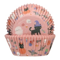 Cápsulas para cupcakes de Cute Halloween - Funcakes - 48 unidades