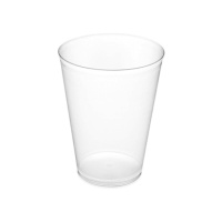 Vasos de 480 ml de plástico transparente ancho - 4 unidades