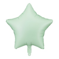 Globo de estrella pastel mate de 48 cm - Partydeco - 1 unidad