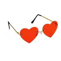 Gafas con forma de corazón sin montura