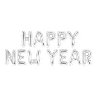 Globo letras Happy New Year de 4,22 x 0,46 m - PartyDeco