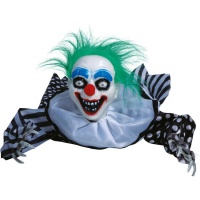 Payaso loco arrastrándose con luz, sonido y movimiento de 65 cm