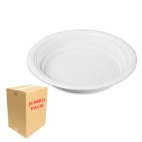 Platos de 20,5 cm de plástico hondos - 1000 unidades