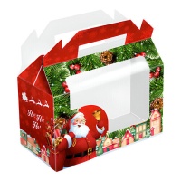 Caja de Navidad para galletas y chuches con ventana de22 x 12 x 14 cm