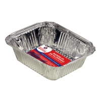 Envase de 16 x 11,5 x 4,5 cm desechable rectangular - 5 unidades