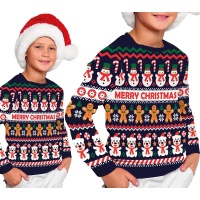Jersey de Navidad de muñeco de nieve infantil