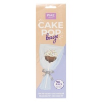 Bolsa para piruletas de plástico transparentes de 25,4 x 7,6 cm - PME - 25 unidades