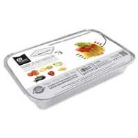 Envase de 20,4 x 11,4 x 5 cm desechable rectangular - 3 unidades