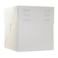 Caja de 25 x 25 x 20 cm para tarta - altura regulable hasta 30 cm
