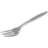 Tenedores de 18 cm de plástico transparente - 12 unidades