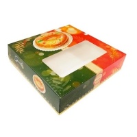 Caja para roscón de reyes de 23 x 23 x 8 cm