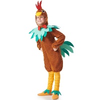 Disfraz de gallina marrón para niño