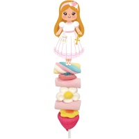 Brocheta de Comunión niña rubia de 40 gr