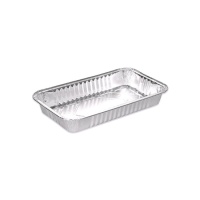 Envase de 24,2 x 14,2 x 3,2 cm desechable rectangular - 3 unidades