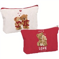 Neceser de osos amorosos de 22 x 15 cm - 1 unidad