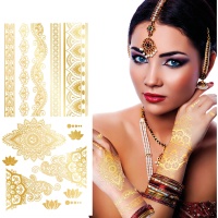 Tatuajes orientales dorados