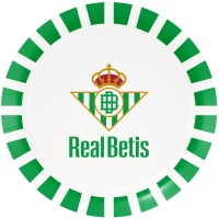Platos de Real Betis Balompié de 23 cm - 8 unidades