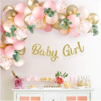 Kit de globos de Baby Girl - Monkey Business - 65 unidades