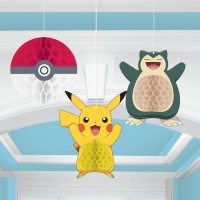 Colgantes de Pokemon de nido de abeja - 3 unidades