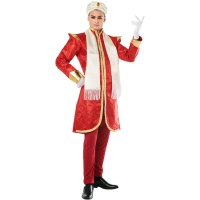 Disfraz de hindú Bollywood rojo para hombre
