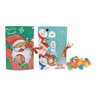 Tarjeta de Navidad surtida con chuches de 40 gr