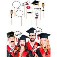 Kit para photocall de graduado - 10 unidades