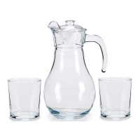 Jarra de 1,8 L con 4 vasos de 400 ml
