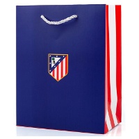Bolsa regalo de 40 x 30 x 12 cm de Atlético de Madrid azul