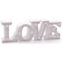 Figura Love blanca led