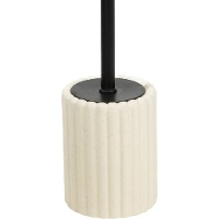 Escobillero con relieve a rayas natural