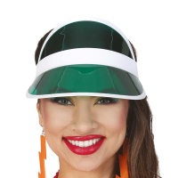 Visera transparente de colores - 1 unidad