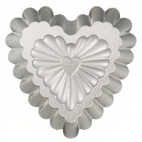 Molde corazón de 24 x 24 x 5 cm - Decora